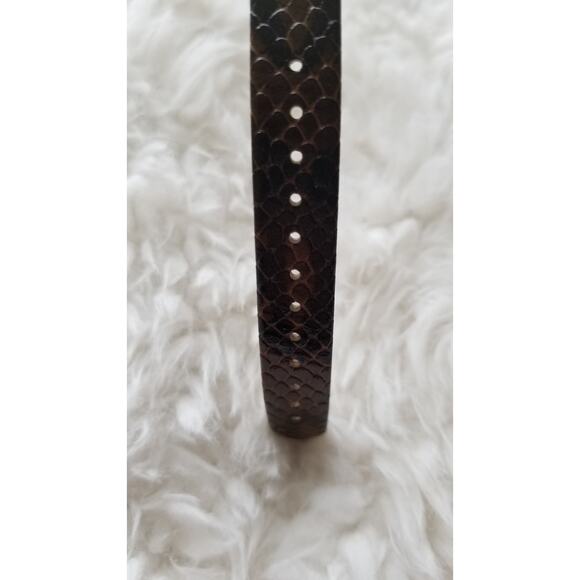 Kate Spade Women brown Leather double Wrap Band Watch gold dial rectangle NEW - Picture 9 of 12